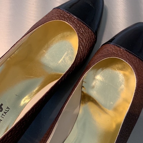 David Evins Brown & Black Spectator Pump Size 9 AA - Picture 6 of 14